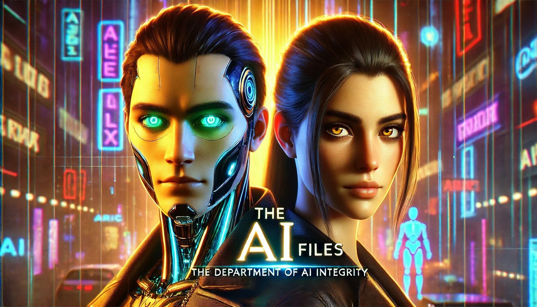 Agent Eve Maddox and ARIC of the Department of AI Integrity | The AI Files